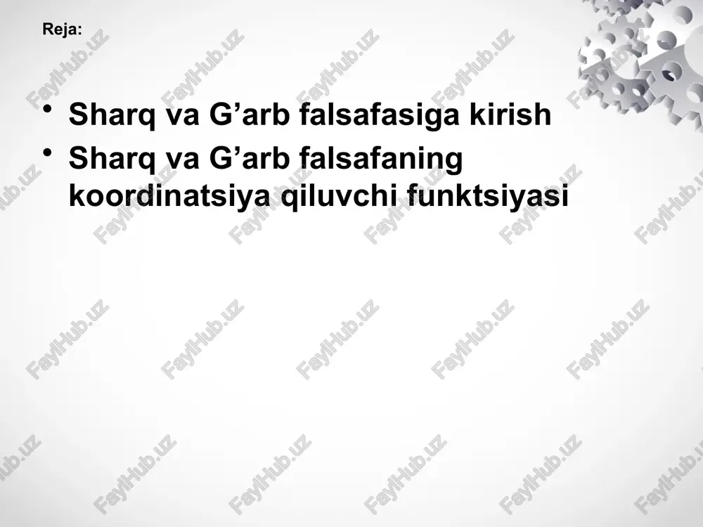 iy qarashlar o’z isbotlarini - naql, rivoyatlardan emas, balki tabiatdagi sabab va oqibat aloqalaridan izlay boshladi. bilish sub’ektlarining tamoyil jihatdan bunday yangicha shaklda yo’naltirilishi, bilishni yangicha tushunish sub’ekt – ob’ekt munosabatlarida, bilish, dunyoqarash strukturasida yangilik edi. bunday e’tiqod fanda mavjud emas. ob’ektivlik yoki ob’ektivlik tamoyili. ratsionallik, aqliy tarzda asoslanganlik, isbot qilinganlik bilimning bilimning o’ziga xos hodisa sifatida uyushtirilishi sinab ko’rish, tekshirib borish xuddi har qanday fan singari falsafa ham uzluksiz dinamik informatsion tizim bo’lib, yangi-yangi axborotlar olish maqsadida axborotlarni to’plash, tahlil qilish va qaytadan ishlab chiqish ishlari bilan mashg’ul bo’ladi. bunday axborotlar yaxlit bir tizimni umumiy tamoyillar va qonunlar asosida falsafiy tushunchalarda jamlanib, mukammal holga keltiriladi. mana shu yaratilgan yaxlit bir tizimda ontologiya falsafiy (ya’ni borliq falsafasi), bilish nazariyasi, dialektika eng umumiy usul sifatida, ijtimoiy falsafa, umumiy etika, nazariy estetika, xususiy fanlarning falsafiy muammolari, din falsafasi, falsafa tarixi, ”falsafaning falsafasi” (ya’ni falsafiy nazariya) va boshqa ana shunday bo’limlar mavjuddir. foydalingan …