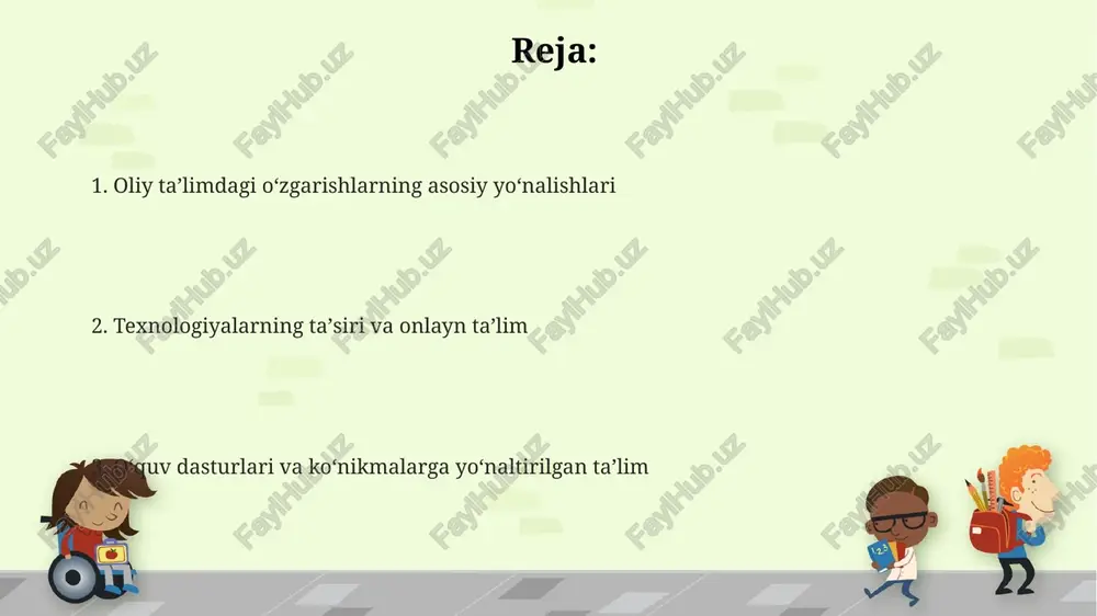 oliy ta’limdagi o’zgarishlarning asosiyyo’nalishlari - Page 2