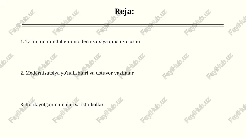 g malakasini oshirish imkoniyatlarini kengaytirib, ularning daromadlarini 15% ga oshirishga yordam beradi. yangi qonunchilikda ta'lim sifatini oshirish maqsadida 2024-yildan boshlab inklyuziv ta'lim tizimini joriy etish, imkoniyati cheklangan bolalar uchun 30 dan ortiq qo'shimcha imkoniyatlar yaratish belgilangan. e'tiboringiz uchun rahmat image2.png