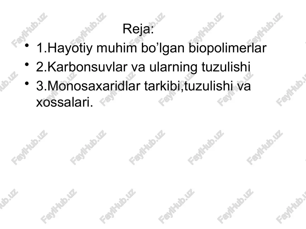karbonsuvlar monosaxaridlar karbonsuvlar monosaxaridlar - Page 2