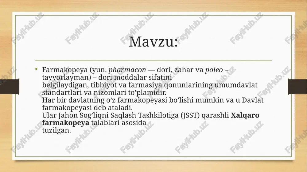 apevtik doza, md – maksimal doza, ybola yoshi – bolaning yoshi, 24 – kattalar bilan bolalar orasidagi chegaraviy yosh, vbola – bolaning vazni, 70 – kattalarning o’rtacha vazni. resepturada og’irlik o’lchov birligi sifatida 1 gramm qabul qilingan, ya’ni 1 sm3 distillangan suvning 4°c haroratdagi o’g’irligi. dori moddalarini dozalashda bir grammdan kichik miqdorlardan foydalanishga to’g’ri keladi. reseptda gramm va uning ulushlari quyidagicha yoziladi: 1,0 1 gramm 1 g 0,1 1 desigramm 1 dg 0,01 1 santigramm 1 sg 0,001 1 milligramm 1 mg 0,0001 1 desimilligramm 1 dmg 0,00001 1 santimilligramm 1 smg 0,000001 1 mikrogramm yoki gamma 1 mkg hajm o’lchovi birligi sifatida 1 litr qabul qilingan. bu 1000 kub santimetr kimyoviy toza suvning odatdagi atmosfera bosimida (760 mm simob ustuni) va 4°c haroratdagi eng yuqori miqdori. 1000 ml 1 litr 1 l 100 ml 1 desilitr 1 dl 10 ml 1 santilitr 1 sl 1 ml 1 millilitr 1 …