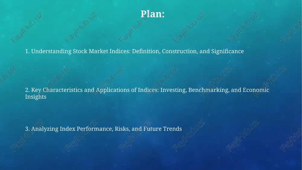stortions and misrepresent overall market trends. constituents and selection criteria liquidity screens, involving metrics like the 3-month average daily trading volume exceeding $5 million and minimum float-adjusted market capitalization of $1 billion, ensure tradability within the index. profitability is a common factor; indices may require positive net income over the most recent four quarters and a demonstrated earnings history to avoid including financially unstable constituents. historical performance and analysis analyzing the s&p 500's historical performance from 1957 reveals average annual returns of around 10-12%, impacted by events like the 2008 financial crisis and dot-com bubble. dow jones industrial average's long-term trend shows substantial growth from its inception in 1896, though it experiences volatility during economic recessions like the great depression. using indices for investing and benchmarking indices enable passive investing through index funds or etfs, offering diversified exposure to a specific market segment with potentially lower costs compared to active …