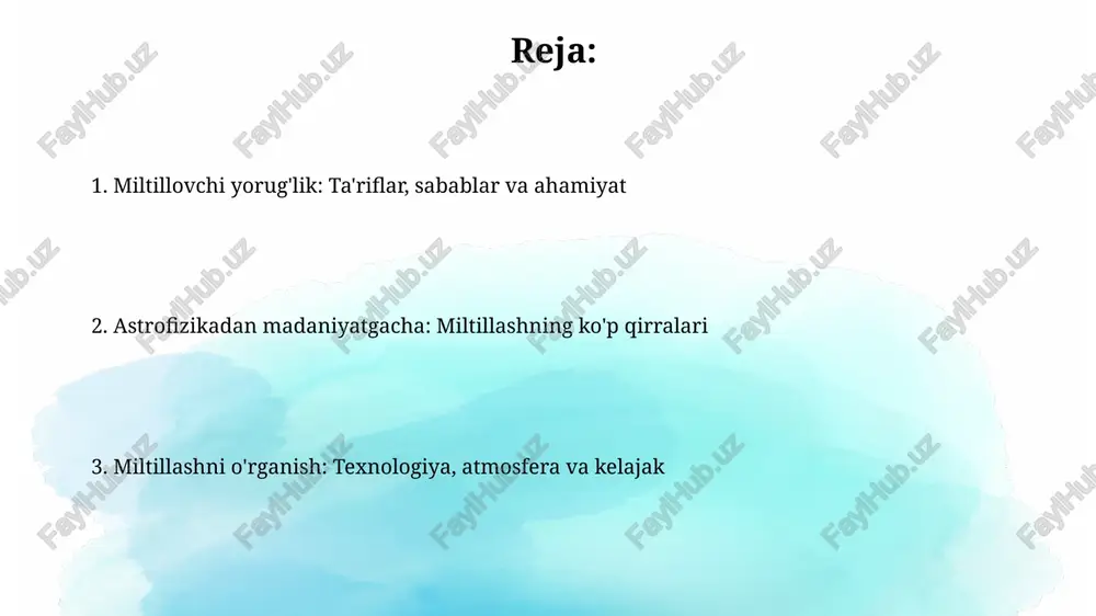 vvatli, miltillovchi ledlar, elektr jihozlarining hozirgi ish holati ko'rsatkichi sifatida keng qo'llaniladi. kuzatish usullari va atmosfera ta'siri atmosfera ta'siri tufayli yer yuzidan kuzatish paytida yulduzlarning miltillashi ortadi, xususan, undan 20 gradus past balandliklarda, turli xil haroratli havo oqimlarining sinishi natijasida. adaptive optika teleskoplarning piksellanish tezligini soniyada 1000 martagacha o'zgartirib, atmosfera buzilishlarini kamaytiradi, bu esa 0.01 yoy soniyasigacha tasvir aniqligini oshiradi. yorug'lik ifloslanishi va uning oqibatlari yorug'lik ifloslanishi tungi osmonni xiralashtiradi, astronomik kuzatuvlar uchun 60% gacha noqulaylik tug'diradi va 80% dunyo aholisi somon yo'lini ko'rish imkoniyatidan mahrum qiladi. sun'iy yorug'lik ortiqcha energiyani sarflashga olib keladi, taxminan 30% tashqi yoritish noto'g'ri yo'naltirilgan bo'lib, atmosferaga bekorga tarqaladi va global karbonat angidrid chiqindilarini oshiradi. kelajak tadqiqotlari va istiqbollari yangi teleskoplar, masalan, extremely large telescope (elt) 2027 yilda ishga tushirilishi, yulduzlarning miltillashini yanada aniqroq o'rganish imkonini beradi, bu esa ekzoplanetalarni topishda yordam beradi. adaptive optics texnologiyasining takomillashuvi atmosfera buzilishlarini kamaytiradi va yer yuzidagi teleskoplar orqali …