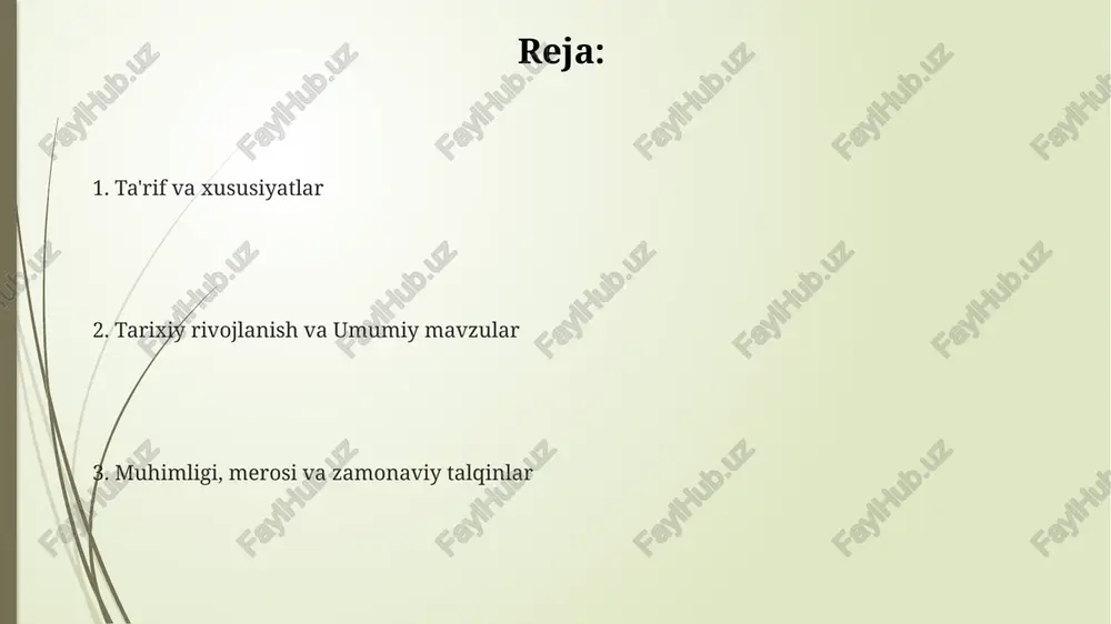 i yuqori axloqiy standartlarga ega bo'lishi mumkin. ko'pgina romantik epik qahramonlar dualizmga ega, ya'ni ular bir vaqtning o'zida ham kuchli jangchi, ham 5 nozik his-tuyg'ularga ega bo'lgan inson bo'lishi mumkin. romantik epik asarlarda ayol qahramonlar ko'pincha 3 xil arxetipda namoyon bo'ladi: jangchi malika, sadoqatli rafiqa va 10 dono maslahatchi sifatida ko'rinish beradi. madaniy ta'sirlar feodal jamiyatning ta'siri romantik dostonlarda yaqqol ko'rinadi. qahramonlar o'rtasidagi munosabatlar, sadoqat va qadriyatlar feodal tuzumning tamoyillariga asoslangan. romantik dostonlarga diniy e'tiqodlarning ta'siri katta bo'lgan. ko'plab dostonlarda xudolar va ularning inson hayotiga ta'siri tasvirlanadi, bu esa o'sha davr madaniy e'tiqodlarini aks ettiradi. folklor va afsonalar romantik dostonlarning asosiy manbai hisoblanadi. ko'plab dostonlarda xalq og'zaki ijodidan olingan motivlar, personajlar va syujetlar ishlatilgan. misollar (epik asarlar) “gilgamish dostoni” mesopotamiyaning qadimiy epik asari bo'lib, o'lmaslik izlash va do'stlikning ahamiyati kabi chuqur savollarni o'rganadi, bu odamzodning shaxsiy kurashlariga ishora. “iliada” va “odisseya” kabi yunon epiklari qahramonlik va sarguzashtlarni o'z ichiga oladi, …