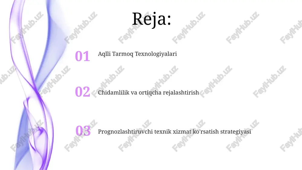 iyatni tahlil qilish va oldindan profilaktika ishlarini yaxshilaydi, 2 yil ichida uzilishlarni 15% ga kamaytiradi. texas elektr tarmog'idagi 200 ta podstansiyadagi real vaqt ma'lumotlar tahlili (kuniga 5 tb), millisekund ichida tezkor nosozlik aniqlash imkonini beradi, elektr uzilishlarini minimallashtiradi va 1000 dan ortiq uzatish liniyalarida yuk balansini yaxshilash va kaskadli nosozliklarni kamaytirish orqali tarmoq barqarorligini oshiradi. yaxshilangan tarmoq infrastrukturasi tarmoq infratuzilmasini yaxshilash uzatish quvvatini 20% ga (masalan, aqshning janubi-sharqidagi 500 kv liniyalar) oshirishni, aqlli tarmoq texnologiyalari va past kuchlanishli stansiyalarni takomillashtirish orqali kaliforniyaning markaziy vodiysidagi uzilishlarni 15% ga kamaytirishni talab qiladi. aqlli tarmoq texnologiyalari mikrogrid rivojlanishi mikrogridlar mahalliy elektr ishlab chiqarish (masalan, kaliforniyada 5 mvt quyosh pv) va yuk muvozanati orqali tarmoq ishonchliligini oshiradi, uzoq uzatish liniyalariga (masalan, texasdagi 100 km liniyalar) tayanishni kamaytiradi va bu 100 000 dan ortiq iste'molchilarga ta'sir qiluvchi uzilishlarga moyil aqlli tarmoq texnologiyalari (masalan, florida shtatidagi 500 000 uyni qamrab oluvchi ilg'or o'lchash infratuzilmasi (ami)) mikroto'rlar …