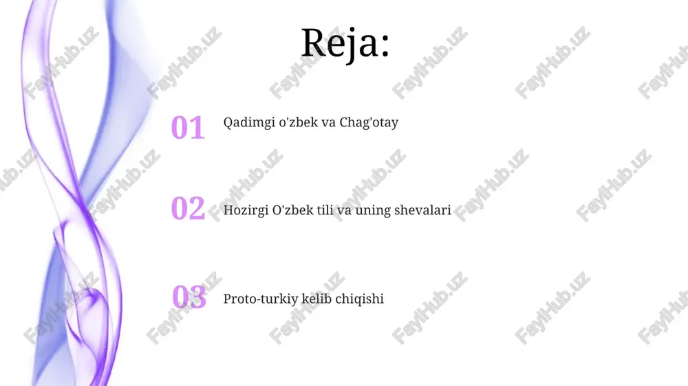 ar davri (xiv-xv asrlar), eron dan markaziy osiyogacha (samarqand, buxoro, hirot) keng hududlarni o'z ichiga olgan, o'zbek tilining rivojlanishiga sezilarli ta'sir ko'rsatdi. shu davrda yetakchi til bo'lgan chag'otay turkiyi fors va arab adabiyoti ta'sirida rivojlanib, hozirgi o'zbek tilining poydevorini yaratdi 1940-yilda kirill yozuvining qabul qilinishi o'zbek lug'atiga ko'plab ruscha so'zlar (masalan, avtomobil, radio, telefon)ning kirishiga, ayniqsa, toshkent va boshqa yirik shaharlardagi fan, texnika va ma'muriyat sohalariga sezilarli ta'sir ko'rsatdi. sovet davridagi ta'lim islohotlari rus ta'sirini yanada mustahkamladi. fors til ta'siri o'zbek tiliga fors tilining ta'siri chuqur bo'lib, lug'at (taxminan 40-60% forscha so'zlardan iborat), grammatika (masalan, chag'otay turkiy o'tish davri) va adabiy an'analarida (xv-xviii asrlar samarqand, buxoro maktablari) yaqqol ko'rinadi 16-20-asrlar buxoro va xiva xonliklarida, temuriylar davridan keyingi rivojlanish, o'zbek tiliga forscha so'zlarning mustahkam o'rnashuviga sabab bo'ldi o'zbek tilining kelajagi sovetdan keyingi taraqqiyot 1991-yildan keyin o'zbek tili katta o'zgarishlarga uchradi: kirill alifbosidan (1940-yilda joriy etilgan) lotin alifbosiga (2004-yilda qabul qilingan) o'tish …