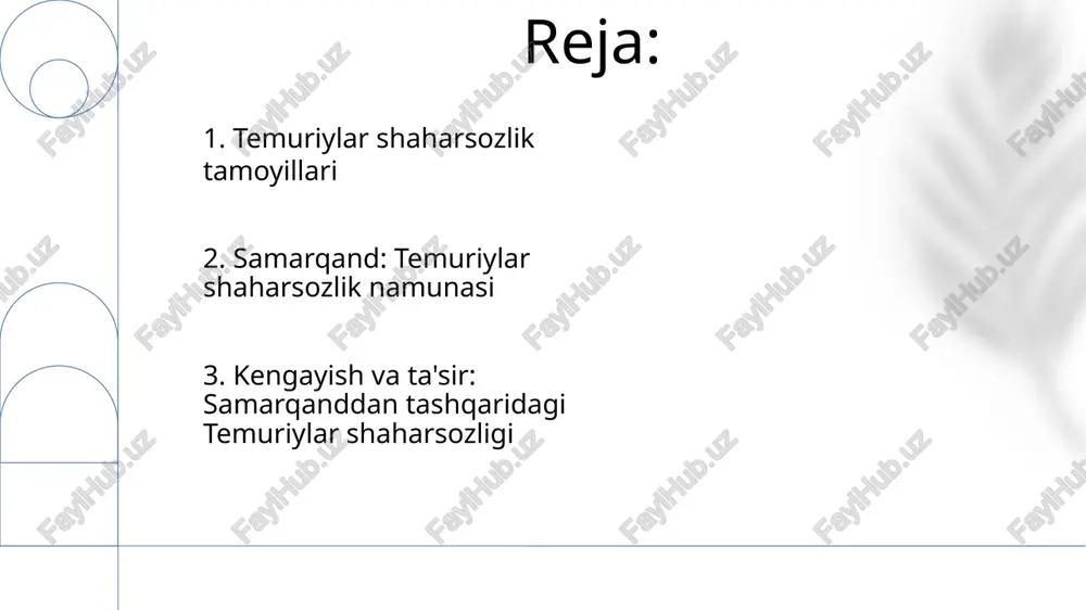qishloq xoʻjaligini rivojlantirdi va 400 000 kv.km hududda katta aholi sonini taʼminladi. 4. suv boshqaruvi va infratuzilmasi shah rukh davrida hirot shahri, yana bir yirik temuriylar shahri, innovatsion suv boshqaruvini namoyish etdi. band-e amir kabi to'g'onlar va suv omborlarining qurilishi sug'orish va suv saqlash imkoniyatlarini yaxshilovchi edi samarqandning registon maydoni, temuriylar shaharsozlik san'atining namunasi, jamoat favvoralari va shaxsiy ehtiyojlar uchun samarali suv ta'minoti tizimidan foydalangan. shaharning ulkan miqyosi zarafshon daryosidan suv oladigan murakkab kanal tizimlarini talab qilgan bo'lib, suv oqimini maishiy va qishloq xo'jaligi ehtiyojlari uchun boshqargan 5. bozorning roli temuriylar infratuzilmaga, jumladan, savdo yo'llarida 300 dan ortiq karvonsaroylar qurish va qishloq xo'jaligi uchun sug'orish tizimlarini yaxshilashga qaratgan e'tiborlari shiraz va tabriz kabi shaharlardagi bozor faoliyati va shaharlarning o'sishini qo'llab-quvvatladi. bu o'zaro manfaatli tizimni yaratdi va iqtisodiy o'sishni rag'batlantirdi. samarqand registon maydonidagi temuriylar davri bozorlari hashamatli meʼmorchilik namunalari – masjidlar, madrasalar va karvonsaroylar bilan mashhur boʻlib, temur va uning vorislarining …