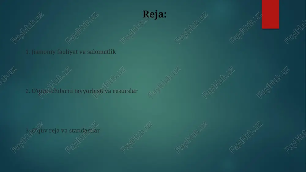 smoniy tarbiya o'qituvchilari uchun kasbiy rivojlanish davlat tomonidan belgilangan doimiy ta'lim birliklarini (ceu), yiliga 15-20 tagacha, o'z ichiga oladi. mavzular: turli o'quvchilar uchun moslashtirilgan jismoniy faoliyat (masalan, kaliforniya maktablaridagi iepli o'quvchilar) va texnologiyalarni integratsiyasi (masalan, fitnessgram dasturini qo'llash) samarali jismoniy tarbiya o'qituvchilari tayyorlash modellari pedagogik bilimlarni, mazmuniy bilimlarni va baholash strategiyalarini birlashtiradi. jismoniy tarbiyaning tarixiy konteksti 19-asr yevropasi: tez industrializatsiya, gigiena va jamoat salomatligiga e'tibor, "muskullar xristianligi" harakati, shved tizimi (ling gimnastikasi), german turner harakati (milliy va harbiy), zamonaviy sport turlarining (futbol, atletika) rivojlanishi, o'qituvchilar tayyorlash kollejlarining tashkil etilishi. inklyuziv jismoniy tarbiya amaliyoti muvaffaqiyatli ipe hamkorlikni talab qiladi: jismoniy tarbiya o'qituvchilari, maxsus ta'lim o'qituvchilari, tegishli xizmat ko'rsatuvchilar (terapevtlar), ota-onalar va maktab ma'murlari (masalan, chikagodagi 20 maktab modeli ipe). baholovchi strategiyasi individual maqsadlarga erishishdagi taraqqiyotni kuzatish uchun turlicha (sifatli/miqdoriy) bo'lishi kerak inklyuziv jismoniy tarbiya (ijt) barcha o'quvchilarning (masalan, aqsh maktablarida nogironligi bo'lgan 30%) ishtirokini ta'minlashga, turli sharoitlarda (sport zallari, o'yin maydonchalari, …