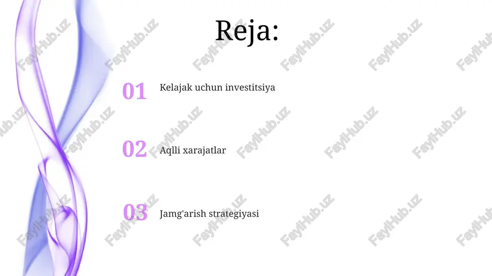investitsiya qilishdan oldin to'lash kerak aqlli sarflash odatlari e'tiboringiz uchun rahmat @taqdimot_robot image4.jpg image5.jpg image6.jpg image7.jpg image8.jpg image9.jpg image1.jpeg image2.jpeg image3.jpeg