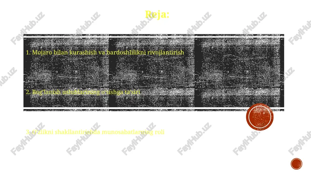 – insonlararo munosabatlar sifatiga bevosita bog'liq mojaro hal qilish va oʻz-oʻzini anglash samarali mojaro yechimi o'z-o'zini anglashga (emotsional aql, hamdardlik), shaxsiy rivojlanishga bog'liq; muvaffaqiyatli muzokaralar (masalan, ishdagi mojarolarning vositachiligi, nyu-yorkdagi oilaviy nizolar) shaxsiy tarafkashliklarni, muloqot uslublarini va hissiy turtkilarni tushunishni talab qiladi; o'zini tartibga solishni yaxshilash shaxsiyaro mojarolarni kamaytiradi. ijtimoiy qo'llab-quvvatlash va chidamlilik o'zaro hamdardlik (shaxsiyaro munosabatlar indeks [iri] orqali o'lchanadi), ishonch va o'zaro hurmat namoyon bo'lgan munosabatlar qarshilikni kuchaytiradi. 5 yil davomida kuzatilgan turli muhitlardagi (qishloq va shahar; masalan, ayova qishlog'i va nyu-york shahri) 100 ishtirokchida o'tkazilgan uzoq muddatli tadqiqotlar buni tasdiqlaydi kuchli ijtimoiy aloqalar (masalan, oila, do'stlar, chikago yoki london kabi hududlardagi jamoat guruhlari) 3 yosh guruhida (18-25, 30-40, 50-65) yuqori chidamlilik ko'rsatkichlari (konnor-devidson chidamlilik shkalasi [cd-risc] orqali o'lchangan) bilan ijobiy bog'liq (r = 0,6, p<0,05) mentorlik ta'siri mentorlik shaxsiy rivojlanishga sezilarli ta'sir ko'rsatadi; tadqiqotlar shuni ko'rsatadiki, yuqori yutuqlarga erishganlarning 70%i mentorlarga minnatdor (masalan, stenford universiteti tadqiqoti) muloqot …