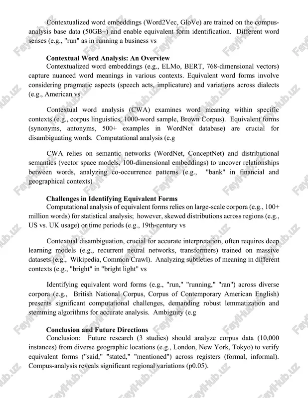 ing a business vs contextual word analysis: an overview contextualized word embeddings (e.g., elmo, bert, 768-dimensional vectors) capture nuanced word meanings in various contexts. equivalent word forms involve considering pragmatic aspects (speech acts, implicature) and variations across dialects (e.g., american vs contextual word analysis (cwa) examines word meaning within specific contexts (e.g., corpus linguistics, 1000-word sample, brown corpus). equivalent forms (synonyms, antonyms, 500+ examples in wordnet database) are crucial for disambiguating words. computational analysis (e.g cwa relies on semantic networks (wordnet, conceptnet) and distributional semantics (vector space models, 100-dimensional embeddings) to uncover relationships between words, analyzing co-occurrence patterns (e.g., "bank" in financial and geographical contexts) challenges in identifying equivalent forms computational analysis of equivalent forms relies on large-scale corpora (e.g., 100+ million words) for statistical analysis; however, skewed distributions across regions (e.g., us vs. uk usage) or time periods (e.g., 19th-century vs contextual disambiguation, crucial for accurate interpretation, often requires …