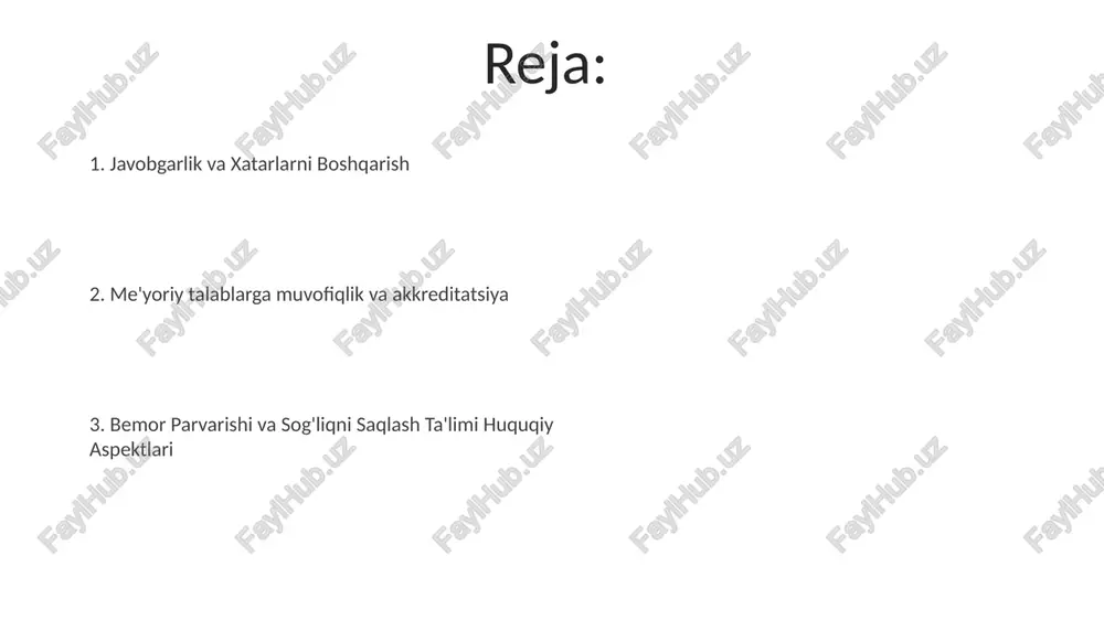 ilmasiga sud amaliyoti (masalan, 2010-yilgi smith v. county hospital ishi) va turli hududlardagi (masalan, nyu-york, texas, florida) qonun talqinlari katta ta'sir ko'rsatadi pedagogik kasalxonalar (masalan, x universitet kasalxonasida yiliga 400 dan ortiq rezident), tibbiyot ta'limining muhim qismi bo'lib, sug'urta va zararni qoplash bo'yicha murakkab huquqiy me'yorlarga bo'ysunadi pedagogik kasalxonalardagi tovon puli shartnomalari tibbiy xatoliklar, beparvolik da’volari (masalan, yiliga 500 dan ortiq da’vo) yoki o'quv faoliyatidan kelib chiqadigan boshqa hodisalar tufayli moliyaviy zararlaridan turli manfaatdor tomonlarni himoya qilishga qaratilgan ilmiy axloq va muvofiqlik akreditatsiya va litsenziyalash akreditatsiya tashkilotlari (masalan, qo'shma komissiya, amerika osteopatik assotsiatsiyasi) pedagogik kasalxonalarga bemor xavfsizligi, xodimlar malakasi (masalan, 100 to'shakda 15 vrach, 30 hamshira) va o'quv dasturlari (masalan, 12 oylik rezidentura rotatsiyasi) bo'yicha 250 dan ortiq standartlarga muvofiqlik asosida litsenziya beradi pedagogik kasalxona litsenziyasi uchun binolar (masalan, 20 operatsion xona, 150 o'rin), xodimlar malakasi (masalan, mutaxassislar uchun sertifikat) va ta'lim nazorati (masalan, akgm tomonidan akkreditatsiya) bo'yicha ko'plab mezonlarga …