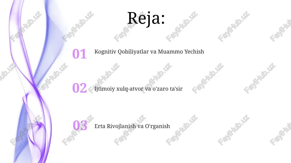 ingi birinchi hafta ichida (p1-p7) sezilarli rivojlanishni ko'rsatadi chaqaloq maymunlar (macaca mulatta) tugʻilgandan boshlab yuzlarga kuchli vizual moyillikni namoyon qiladi. imtiyozli qarash paradigmalaridan foydalangan tadqiqotlar yuz xususiyatlariga (koʻzlar, ogʻiz) erta sezgirlikni aniqladi. vizual jarlik tajribalari orqali sinovdan oʻtkazilgan chuqurlikni idrok etish birinchi oylarda tez rivojlanadi tovuq embrionlari tuxum ichida (inkubatsiya 18-21 kunlari) tovushlarga auditor reaksiya beradi. tug'ilgandan keyin, oziqlanish uchun muhim bo'lgan xo'raklanish xulqi, ko'rish va teginish ma'lumotlariga juda bog'liq ta'sirlanish va sotsiallashuv ijtimoiylashuv tengdoshlar bilan muloqot orqali ijtimoiy ko'nikmalarni o'rganishni o'z ichiga oladi erta rivojlanish davrlari (masalan, itlarda kuchuklik, primatlarda yoshlik) rivojlanish moslashuvchanligini ko'rsatadi. atrof-muhit omillari (ovqatlanish, stress) ijtimoiylashuv natijalarini sezilarli darajada o'zgartiradi; erta rivojlanish davridagi ozuqa moddalarining yetishmasligi ijtimoiy kompetentsiyani pasaytiradi kognitiv rivojlanish piagetning to'rt bosqichi (sezgi-harakat, operatsiyadan oldingi, konkret operatsion, formal operatsion) inson kognitiv rivojlanishini chaqaloqlikdan (0-2 yosh) o'smirlik davrigacha (12+ yosh) batafsil bayon qilib, turli madaniyatlardagi o'rganish va muammo yechish qobiliyatlariga ta'sir qiladi. prefrontal korteks kabi …