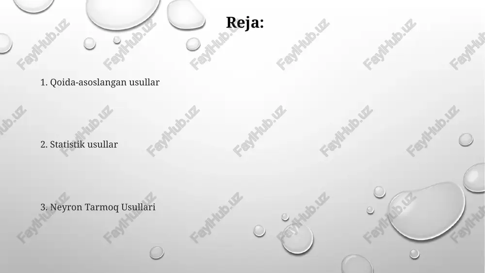 ydalangan distributiv semantika) kiradi; samaradorlik korpus hajmi va sifatiga, shuningdek kontekst oynasi hajmiga bog'liq kompyuter lingvistikasida so'z ma'nolarini aniqlash (sma), nazoratli o'rgatish (masalan, neyv beyz, svm) usullaridan foydalanib, lug'atlar (wordnet) va korpuslar (masalan, braun korpusi, semkor)da o'rgatiladi; muayyan sohalarda (masalan, tibbiy matnlar) yuqori aniqlikka erishiladi neyron tarmoqqa asoslangan wsd usullari (masalan, rekursiv neyron tarmoqlar (rnn), bert kabi transformerlar) murakkab kontekstual tasvirlarni o'rganadi va ko'pincha an'anaviy usullardan ustun keladi so'z turkumlarini aniqlash chuqur o'rganish usullari, xususan rnn va transformerlar (masalan, bert, stanford ner), so'z embedinglaridan (word2vec, glove) va kontekstual tasvirlardan foydalanib, zamonaviy so'z turkumi aniqlash natijalariga erishadi hmmlar ehtimolli holat o'tishlarini (masalan, ot + fe'l) va emissiya ehtimolliklarini (masalan, "mushuk" so'zi "ot" tegiga) berilgan gapda eng ehtimolli so'z turkumlari ketma-ketligini aniqlash uchun ishlatadi so'z turkumlarini aniqlash (pos tagging) hisoblash lingvistikasidagi asosiy vazifa bo'lib, yashirin markov modellari (hmm), shartli tasodifiy maydonlar (crf) va takrorlanuvchi neyron tarmoqlari (rnn) kabi lstm larni o'z ichiga …