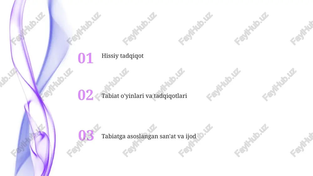 ish va o'rganish yaqin atrofdagi tabiat burchagidan (o'rmon, daladan) 30 daqiqa davomida hashorotlarni kuzatish va aniqlash. tor va idishlar yordamida 3-5 turli xil hashoratlarni yig'ish. maydon qo'llanmalaridan foydalanib turlarini aniqlash (chakritqi, qo'ng'izlar, turli xil qo'ng'izlar) monarx kapalak tırtıllarını kuzatish: 5-10 ta tırtılni to`rli yashash joyiga joylashtiring. 2-3 hafta davomida ularning o`sish bosqichlarini (instarlarini) rasm va joylashuvini (masalan, hovli, maktab bog`i) ko`rsatib jurnalga yozib boring. oziqlanishini (sut o`ti) va t`oqayishini kuzating tabiiy materiallar bilan qurilish tabiat kollajları (barg, urug', gullar, po'stloq bo'laklari kabi 25 dan ortiq yig'ilgan buyumlar yordamida) katta (12x18 dyuym) qog'ozda. ranglar, shakllar, teksturalar va ma'lum joylardan olingan o'simliklarning hayot sikllari (masalan, mahalliy dashtdan 5 xil tur) muhokama qilinadi mahalliy bog' yoki o'rmonda 20 dan ortiq novdalar, barglar va 5-10 toshchadan foydalanib, 2-3 futli miniatyura inshootlar qurish. bolalar qurayotganda turli daraxt turlarini (qarag'ay, eman) va tosh tuzilmalarini (silliq, qo'pol) o'rganadi, nozik motor qobiliyatlari va fazoviy fikrlashni rivojlantiradi. tabiatga asoslangan …
