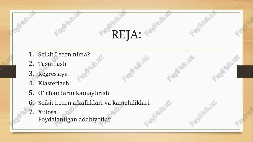 an belgilangan sinfga belgilashdir, masalan, spam va spam bo'lmagan elektron pochta xabarlari yoki kasal va sog'lom bemorlar. misol uchun, tasniflash modeli itlar yoki mushuklar sifatida belgilangan tasvirlar ma'lumotlar to'plamiga o'rgatilgan bo'lishi mumkin va undan rang, tekstura yoki shakl kabi xususiyatlariga qarab itlar yoki mushuklar kabi yangi va ko'rilmagan tasvirlar sinfini bashorat qilish uchun foydalanish mumkin. mlda tasniflashni tushuntirib, gorizontal o'q rang va tekstura xususiyatlarining birlashtirilgan qiymatlarini ifodalaydi. vertikal o'q shakl va o'lcham xususiyatlarining birlashtirilgan qiymatlarini ifodalaydi. syujetdagi har bir rangli nuqta individual tasvirni ifodalaydi, rang esa modelning it yoki mushuk bo‘lishini bashorat qilishini ko‘rsatadi. syujetdagi soyali joylar qaror chegarasini ko'rsatadi, bu chiziq yoki mintaqa tasvir qaysi toifaga (it yoki mushuk) tegishli ekanligini aniqlash uchun foydalanadi. model chegaraning bir tomonidagi tasvirlarni o‘z xususiyatlariga ko‘ra itlarga, ikkinchi tomonida esa mushuklarga ajratadi. real hayotda machine learning tasnifiga misollar kredit tavakkalchiligini baholash: algoritmlar kredit ballari, daromadlar va kredit tarixi kabi omillarni tahlil qilib, kredit …