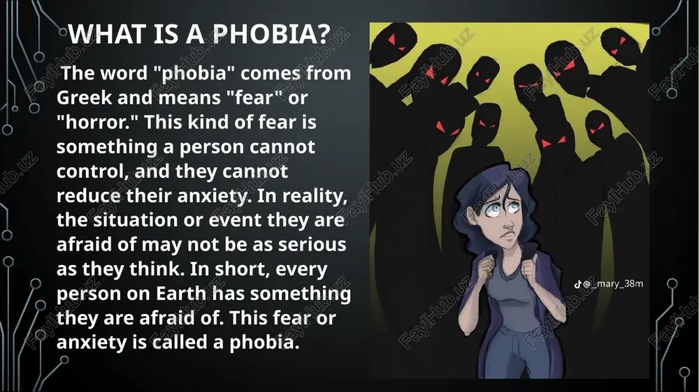 udged in front of others. people with this phobia may avoid parties, clubs, or any events where dancing is expected. this fear can also stem from personal insecurity or negative experiences with dancing in the past. nyctophobia this fear often starts in childhood but can stay in adults too. nyctophobia causes worry, panic, or fast heartbeat in dark places. therapy and relaxation techniques can help treat it. pogonophobia fear of beards. pogonophobia is the fear of beards or bearded people. this fear can be caused by a negative childhood experience or discomfort with facial hair. people with pogonophobia may feel uneasy or even scared when they see someone with a beard. it can lead them to avoid people with facial hair or refuse to be near them. coulrophobia — fear of clowns coulrophobia is a fear of clowns that appeared in the last century. at that time, clowns were also …