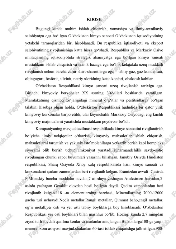ashagan geraklit olovdan hosil boʻlgan deydi. qadim zamonlardan beri rivojlanib kelgan.118 -ta elementlarning barchasi, minerallarning 7000-12000 gacha turi uchraydi.nodir metallar,rangli metallar, qimmat baho,engil metallar, ogʻir metall,yer osti va yer usti tabiiy boyliklarga boy hisoblanadi. oʻzbekiston respublikasi yer osti boyliklari bilan mashhur boʻlib, hozirgi kunda 2,7 mingdan ziyod turli foydali qazilma konlar va madanlar aniqlangan.bu konlarga100-ga yaqin meneral xom ashyosi mavjud.shulardan 60-tasi ishlab chiqarishga jalb etilgan.900-ga yaqin kon qidirib ularning zaxirasini 970-aqsh dollarga baholangan . o'zbekistonda hozirgi kunda jami meniral-xom ashyo zaxira 3,3 trillion aqsh dollarga teng deb baholanmoqda. neft va gaz kondensati, tabiiy gaz buyicha 155-ta istiqbolli kon, qimmatbaho metallar buyicha 40-dan ortiq,rangli nodir va radioaktiv metallar buyicha 40 -dan ortiq , kimyo sanoati uchun 15-dan ziyod konlar qidirib topilgan. har yili respublika konlaridan 5,5 mlrd dollarlik foydali qazilma olinmoqda. (au) oltin zahirasi boʻyicha dunyoda respublikamiz 4-o'runda,qazib olish boʻyicha 7-o'runda turadi. (cu ) miz zaxirasi 10-o'runda turadi. uran zaxirasi buyicha …