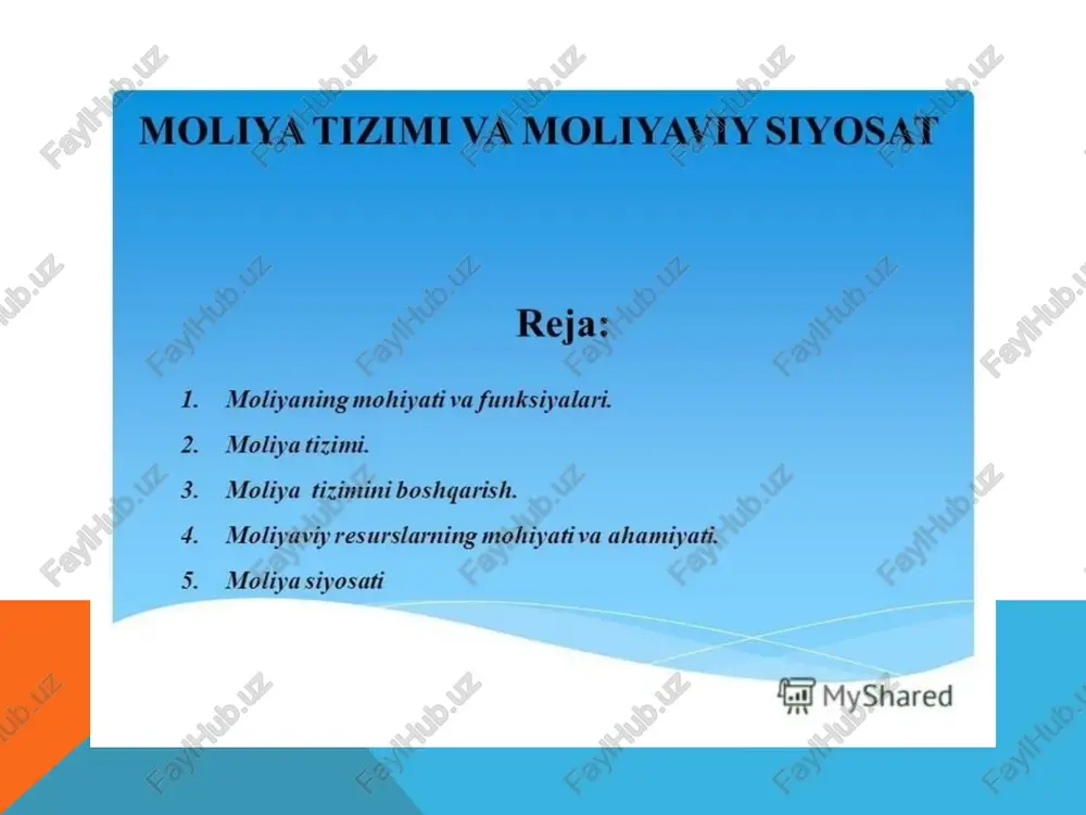 moliya tizimi va moliyaviy siyosat - Page 2