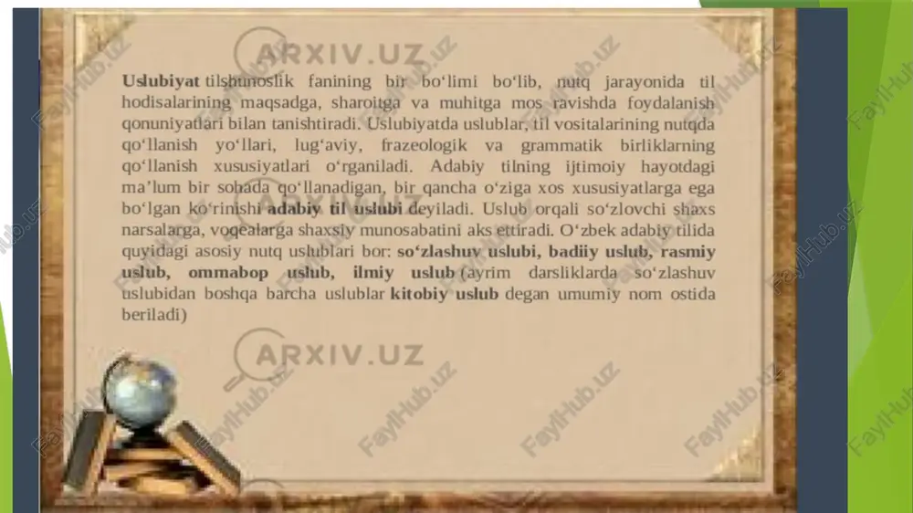 uslubni shakllantiruvchi vositalar - Page 2