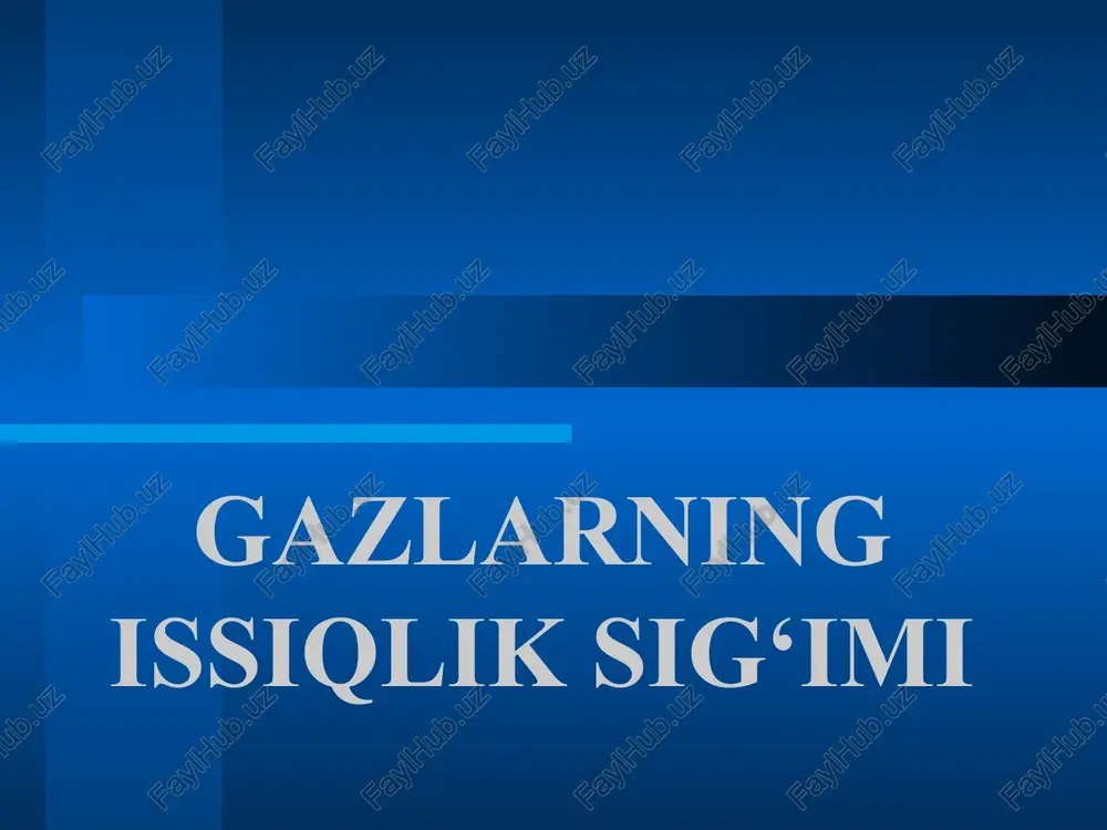 gazlarning issiqlik sig‘imi - Page 2