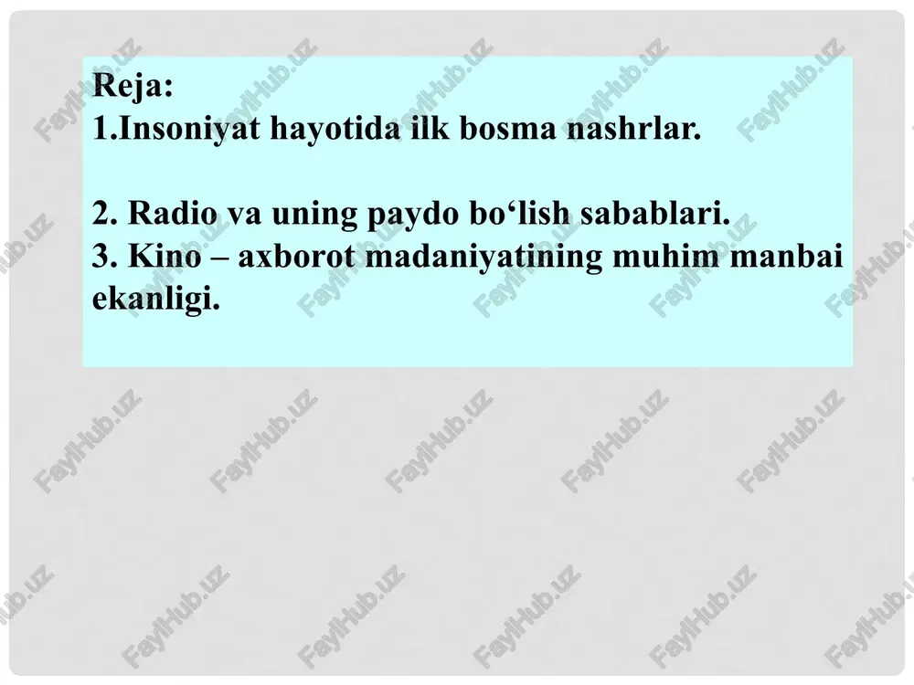 ung» gazetalari, 1622- yilda angliyada dunyo yuzini ko‘rgan «weekly news from», 1631-yildan e’tiboran parijda chiqa boshlagan «la gazette» gazetalari edi. aqshda birinchi bosma gazeta 1690-yiida chiqdi. rossiyada nashr etilgan birinchi bosma gazeta rus podshosi petr i tomonidan chiqarilgan «vedomosti» gazetasidir. turkistonda paydo boigan ilk gazeta esa 1870-yildan e’tiboran chiqa boshlagan rus tilidagi «turkestanskie vedomosti» va uning o‘zbek tilidagi ilovasi — “turkiston viloyatining gazeti” edi. jurnal so‘zi fransuzcha bo‘lib, “kundalik” degan ma’noni bildiradi. lekin bu atama o‘z mazmunidan uzoqlashib, kundalik emas, balki gazetaga qaraganda ko‘proq muddatlarda — asosan bir oyda bir marta chiqadigan jurnalistika turini bildiradi. shunday qilib, jurnal vaqtli jurnalistikaning asosiy turlaridan biri bo‘lib, jamiyat ijtimoiy-siyosiy, iqtisodiy-ishlab chiqarish va madaniy-ma’naviy hayotining chuqur qatlamlarini aks ettiradi. 1655-yilda parijda nashr etilgan «journal des savans» boiib, u adabiyot, san’at, falsafa va tabiiy fanlar bo‘yicha kitoblarga sharhlar berishga bag‘ishlangan. xuddi shu yili londonda «filosofikal tranzekshne of royyal sosyate» degan ilmiy jurnal chiqa boshlagan. italiyada …