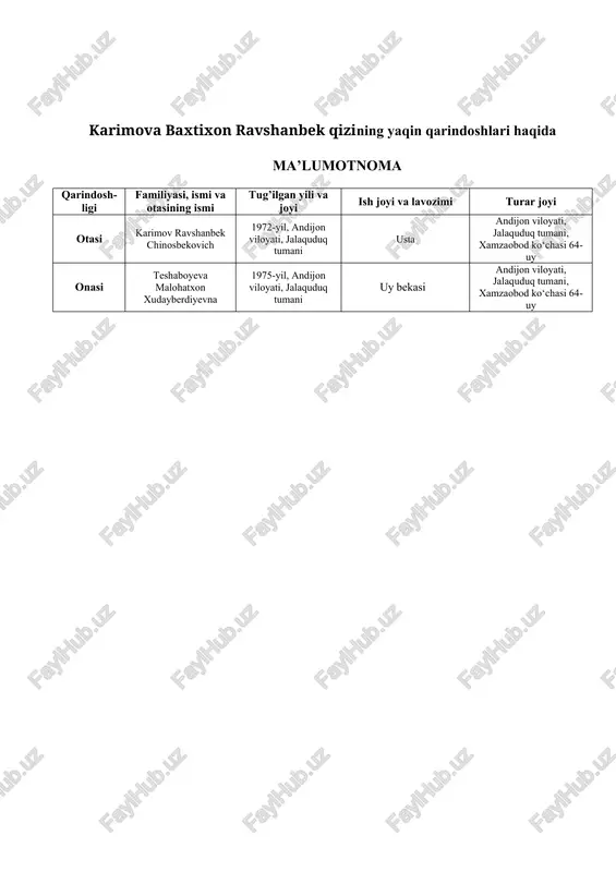 karimova baxtixon ravshanbek qizi - Page 2