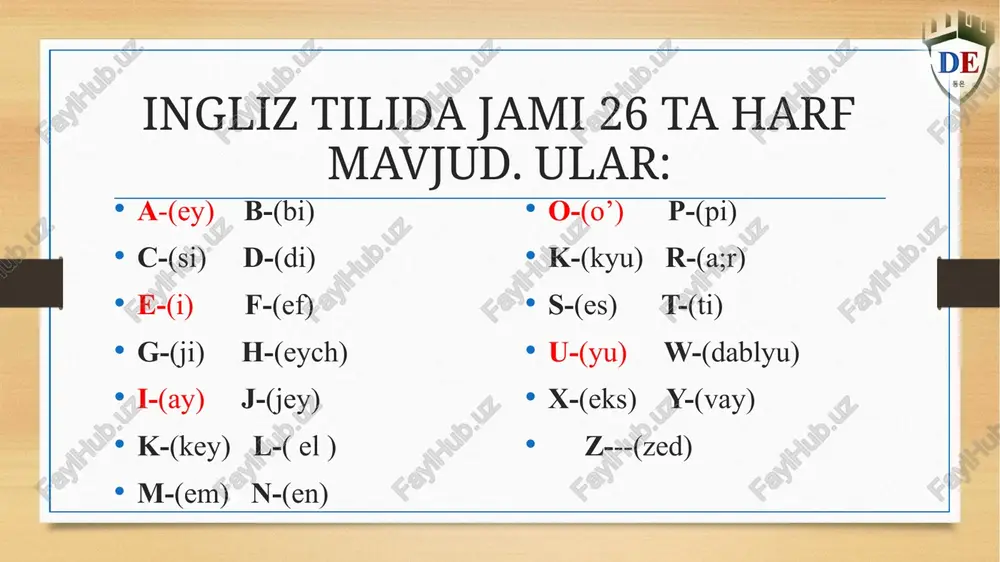 ingiliz tili alifbosi - Page 2