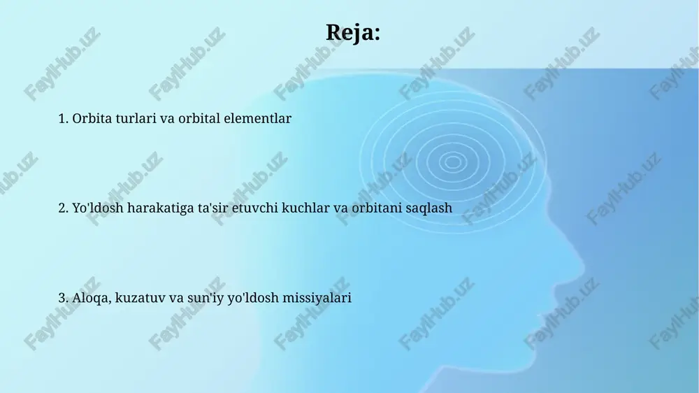 i uzatadi. kuzatuv, masofadan zondlash va navigatsiya masofadan zondlash sun'iy yo'ldoshlari turli spektral diapazonlarda, masalan, infraqizil va radio to'lqinlarda ma'lumotlarni yig'ish uchun mo'ljallangan bo'lib, yer yuzasining 0,3 dan 3 metrgacha bo'lgan aniqlikdagi tasvirlarini yaratadi. gps kabi navigatsiya sun'iy yo'ldoshlari trilateratsiya deb ataladigan usuldan foydalanadi. u kamida 4 ta sun'iy yo'ldoshdan signalni qabul qilib, qabul qilgichning 1 metrgacha aniqlikdagi uch o'lchamli pozitsiyasini aniqlaydi. kosmik axlat va xavf kosmik axlat 10 sm dan kattaroq bo'laklarni o'z ichiga oladi, ularning soni taxminan 34000 ta, bu sun'iy yo'ldoshlar va kosmik kemalar uchun jiddiy xavf tug'diradi, chunki ular yuqori tezlikda harakatlanadi. kosmik axlatning asosiy manbalari portlashlar, to'qnashuvlar va sun'iy yo'ldoshlarning buzilishidir; bu axlatni kuzatish va uni kamaytirish usullarini ishlab chiqish orbitadagi xavfsizlik uchun juda muhim. sun'iy yo'ldosh missiyalarini loyihalash va boshqarish sun'iy yo'ldosh missiyasi dizaynida massani hisoblash muhim, chunki u raketaning kerakli hajmini va turini aniqlaydi. odatda, massani kamaytirish uchun optimallashtirish amalga oshiriladi. quvvat boshqaruvi …
