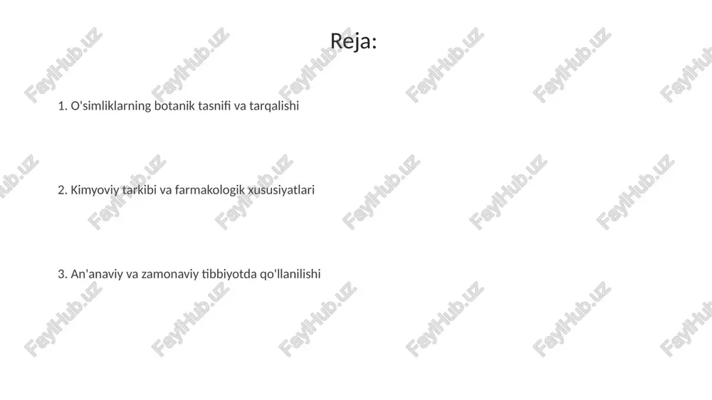kasalliklarga qarshi kurashishda yordam beradi. ba'zi cho'l o'simliklarida efir moylari mavjud bo'lib, ularning tarkibida terpenoidlar, jumladan, timol va karvakrol mavjud; ularning miqdori o'simlik turiga qarab 0,5% dan 3% gacha farq qilishi mumkin. farmakologik xususiyatlari (asosiy ta'sirlari) ko'pgina o'simliklar yallig'lanishga qarshi ta'sirga ega, ular tarkibidagi flavonoidlar va terpenoidlar prostaglandinlar sintezini inhibe qiladi, bu esa yallig'lanishni kamaytiradi. ba'zi o'simliklar antimikrobial xususiyatlarga ega, ularning tarkibidagi alkaloidlar va fenolik birikmalar bakteriyalar va zamburug'larning o'sishini to'xtatadi yoki ularni o'ldiradi. an'anaviy tibbiyotda qo'llanilishi ko'pgina o'simliklar oshqozon-ichak kasalliklarini davolash uchun ishlatilgan. masalan, 10-15 gramm zira urug'lari ovqat hazmini yaxshilash uchun choy kabi damlab ichilgan. qadimdan o'simliklar terini davolash uchun ishlatilgan. aloe vera sharbati quyoshdan kuyishni davolash uchun, 2-3 marta surtish bilan og'riqni kamaytirishga yordam bergan. zamonaviy tibbiyotda qo'llanilishi ba'zi o'simliklardan olingan ekstraktlar saratonga qarshi kimyoterapiya vositalari sifatida sinovdan o'tkazilmoqda, ularning ba'zilari 10 dan ortiq turdagi saraton hujayralariga qarshi faollik ko'rsatadi. aloe vera jeli kuyishlarni davolashda topikal vosita …