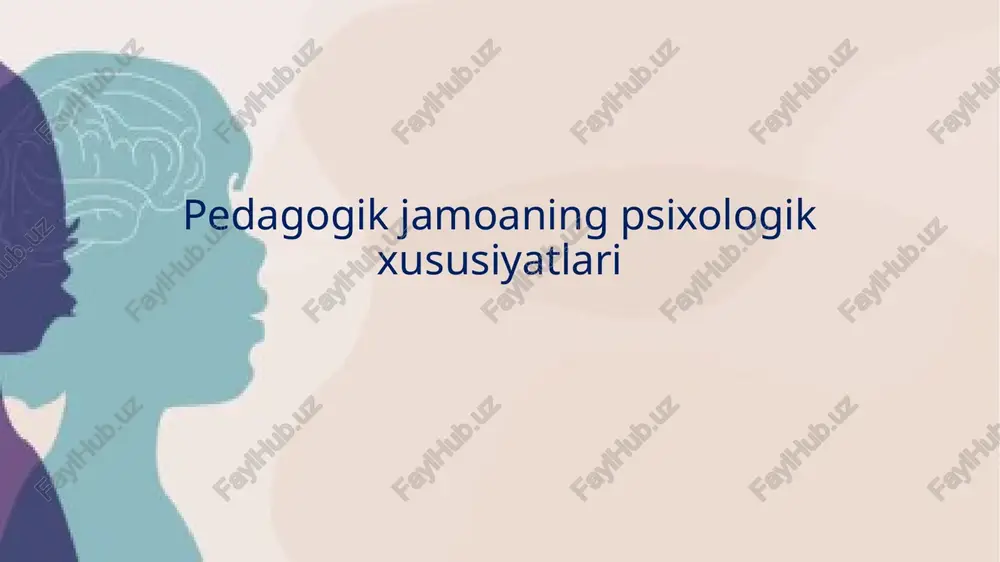 ishiga yordam berishdir. pedagogik jamoada shaxslararo munosabatlar psixologiyasi pedagogik jamoada shaxslararo munosabatlar — bu o‘qituvchilar, rahbarlar, psixologlar va boshqa xodimlar o‘rtasida shakllanadigan ijtimoiy-psixologik aloqalar tizimidir. bu munosabatlar jamoaning samarali faoliyat yuritishi, ijtimoiy-psixologik iqlimning sog‘lom bo‘lishi va har bir a’zoning kasbiy rivojiga bevosita ta’sir ko‘rsatadi. shaxslararo munosabatlar nafaqat rasmiy, balki emotsional, hissiy, madaniy va psixologik jihatlarni ham qamrab oladi. pedagogik jamoa – bu ko‘p qirrali ijtimoiy tizim bo‘lib, unda har bir o‘qituvchi o‘ziga xos shaxs sifatida ishtirok etadi. shu bois jamoaning barqarorligi, ijobiy psixologik iqlimi va mehnat unumdorligi aynan o‘zaro munosabatlarning sifatiga bog‘liqdir. psixologlar ta’kidlaganidek, jamoada konstruktiv muloqot, o‘zaro hurmat, ishonch va bir-birini qo‘llab-quvvatlash bo‘lgan taqdirda, o‘qituvchilarning kasbiy samaradorligi 25–30 foizgacha ortadi. rasmiy va norasmiy munosabatlar pedagogik jamoada shaxslararo munosabatlar ikki yo‘nalishda rivojlanadi: rasmiy va norasmiy aloqalar. rasmiy munosabatlar xizmat vazifalari, mehnat majburiyatlari, lavozim yo‘riqnomalari bilan belgilanadi. masalan, direktor–o‘qituvchi, metodist–tarbiyachi, sinf rahbari–psixolog o‘rtasidagi muloqotlar rasmiy tusga ega bo‘ladi. biroq bunday aloqalar …