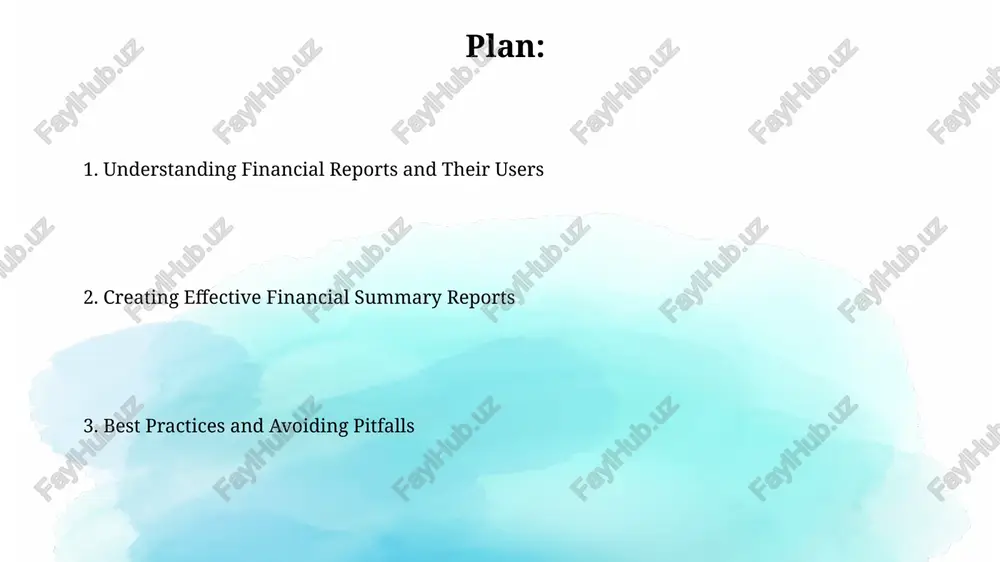t, meticulously review the full financial report, focusing on key sections like the income statement, balance sheet, and cash flow statement. understand their interconnectedness. next, pinpoint the most significant data, such as revenue trends, profit margins, debt levels, and key performance indicators (kpis). aim for the most impactful 20%. identifying key information and materiality key information identification involves pinpointing critical data points, such as revenue growth above 10% or a debt-to-equity ratio exceeding 2.0, impacting stakeholder decisions. materiality is determined by assessing whether omitting or misstating information could influence a reasonable investor's judgment; for example, a $50,000 error impacts a smaller firm. crafting concise and effective summaries employ the '5w1h' (who, what, when, where, why, how) framework to distill critical information from financial statements. this ensures a comprehensive, yet concise, summary addressing key aspects. prioritize information by materiality using a quantitative approach, such as the 5% rule for revenue or …