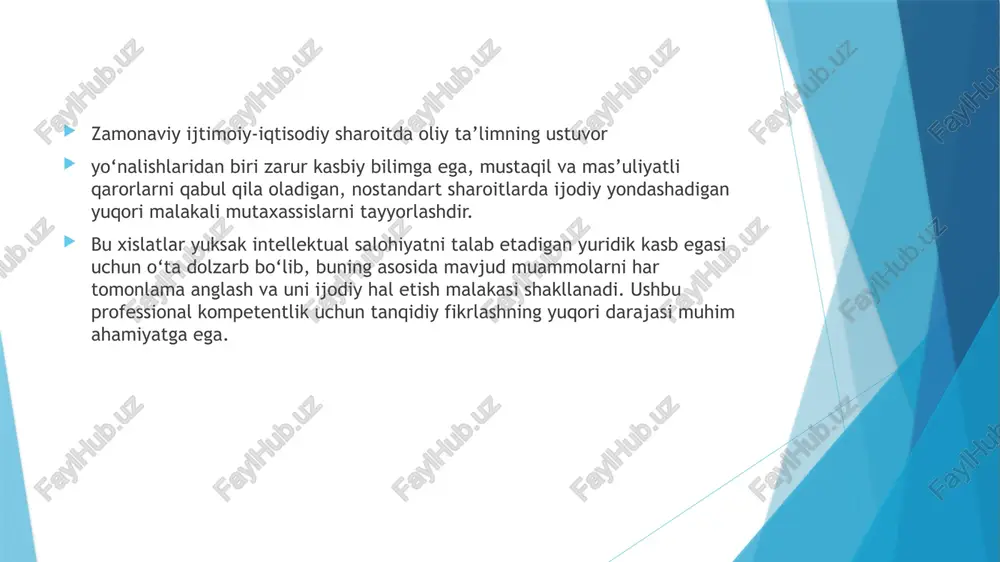 shini anglatadiki, u vazminlik, mantiq va maqsadga yo‘naltirilganlik bilan ajralib turadi”, deydi. djenni stil, kurt meredit, charlz templarning “tanqidiy fikrlashni rivojlantirish uchun o‘qish va yozish” loyihasida quyidagicha ta’kidlanadi: “odam tanqidiy fikrlar ekan, u yoki bu g‘oyalar bilan tanishadi, ularni amalga oshirishdagi mumkin bo‘lgan oqibatlarini ham e’tiborga oladi. bunda odam bu g‘oyalarni dastlab ma’lum darajadagi ishonchsizlik bilan idrok qiladi va qarama-qarshi nuqtai nazarlar bilan taqqoslaydi. ularni asoslash uchun qo‘shimcha mulohazalar tizimidan foydalanadi va bular asosida o‘z nuqtai nazarini ishlab chiqadi”. tanqidiy fikrlash – g‘oya va imkoniyatlarning ijodkorlik bilan uyg‘unlashuvi, konsepsiya va axborotlarni qayta fikrlash va qayta qurishdek murakkab jarayondir. tanqidiy fikr egasiga hiyla-nayranglar kamroq ta’sir qiladi, o‘zining shaxsiy qarashlar tizimi bo‘lgani uchun ular turli xavf-xatardan holi bo‘ladilar. tanqidiy fikrlash – bu baholash, xulosa qilish, sharhlash va tahlil qilish kabi asosiy qobiliyatlar majmui. bundan tashqari, tanqidiy fikrlash mantiqdan kelib chiqadi va intellektual mezonlarga asoslanadi: aniqlik, ehtimollik, ahamiyatlilik, dunyoqarash va adolat. tanqidiy fikrlashda …