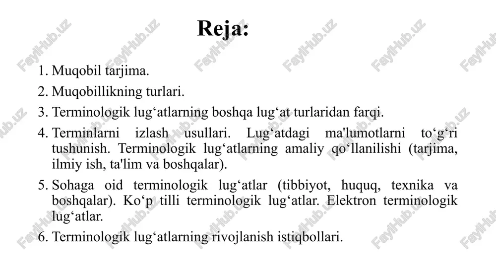 fuz, grammatik ma'lumotlar va boshqa foydali xususiyatlarni o'z ichiga oladi. 7. medical dictionary by farlex: tibbiy terminlarni izlash uchun mo'ljallangan bepul onlayn lug'at. 8. legal dictionary by farlex: huquqiy terminlarni izlash uchun mo'ljallangan bepul onlayn lug'at. 9. black's law dictionary: huquq sohasidagi eng obro'li lug'atlardan biri. 10. urban dictionary: slang va norasmiy so'zlarning ma'nosini tushuntirishga ixtisoslashgan onlayn lug'at. qo'shimcha tavsiyalar: o'zingizning ehtiyojlaringizga mos keladigan lug'atni tanlang. agar sizga umumiy maqsadlar uchun lug'at kerak bo'lsa, unda merriam-webster yoki cambridge dictionary kabi lug'atlar yaxshi tanlov bo'lishi mumkin. agar sizga ixtisoslashgan soha uchun lug'at kerak bo'lsa, unda shu sohaga oid lug'atni tanlang. onlayn va oflayn lug'atlarning afzalliklari va kamchiliklarini hisobga oling. onlayn lug'atlar doimiy ravishda yangilanib turadi va ko'proq ma'lumotni o'z ichiga olishi mumkin, lekin internetga ulanishni talab qiladi. oflayn lug'atlar esa internetsiz ham foydalanish mumkin, lekin ularni yangilash qiyinroq bo'lishi mumkin. bir nechta lug'atdan foydalanish foydali bo'lishi mumkin, chunki har bir lug'at …