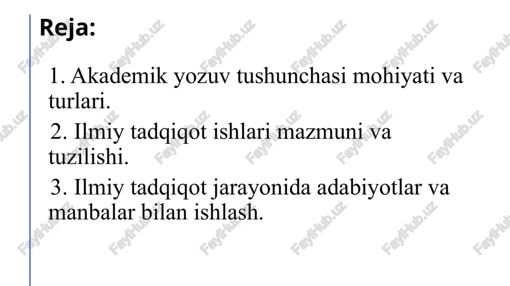 uchun zarur bo'lib, turli tadqiqot loyihalarini solishtirish va baholashni osonlashtiradi. diqqatli va yaxshi tuzilgan ilmiy maqola oddiy g'oyalar to'plami bo'lishdan tashqariga chiqadi; u aniq maqsadga ega bo'lishi kerak. yo'naltirilgan argumentni boshqaradigan tegishli tadqiqot savolini yoki tezis bayonotini tayyorlashdan boshlang. har bir ma'lumot ushbu asosiy maqsadga hissa qo'shishiga ishonch hosil qiling. bu erda asosiy tarkibiy elementlar: umumiy tuzilish. kirish va xulosa. aniq nomlangan bo'limlar yoki kichik bo'limlarga ajrating. ma'lumotlaringizni mantiqiy oqimda joylashtiring. paragraf tuzilishi. yangi konsepsiyani kiritishda yangi paragrafni boshlang. har bir paragraf uning asosiy g'oyasini ifodalovchi mavzu jumlasidan boshlanishi kerak va paragraflar o'rtasida bog’lanishlar bo'lishi kerak. gap tuzilishi. gaplar va turli fikrlar o'rtasidagi munosabatlarni ko'rsatish uchun bog'lovchi so'zlardan foydalaning. gap bo'laklari takrorlanmaslik uchun to'g'ri tinish belgilariga rioya qiling. tushunarli bo’lishi uchun jumla tuzilmalariga e’tibor bering. to'g'ri va izchil grammatik qoidalarga, tinish belgilariga va iqtiboslarga rioya qilishdan tashqari, izchil stilistik me'yorlarni saqlash juda muhimdir. ushbu standartlar quyidagilarni o'z ichiga oladi: raqamlarni …