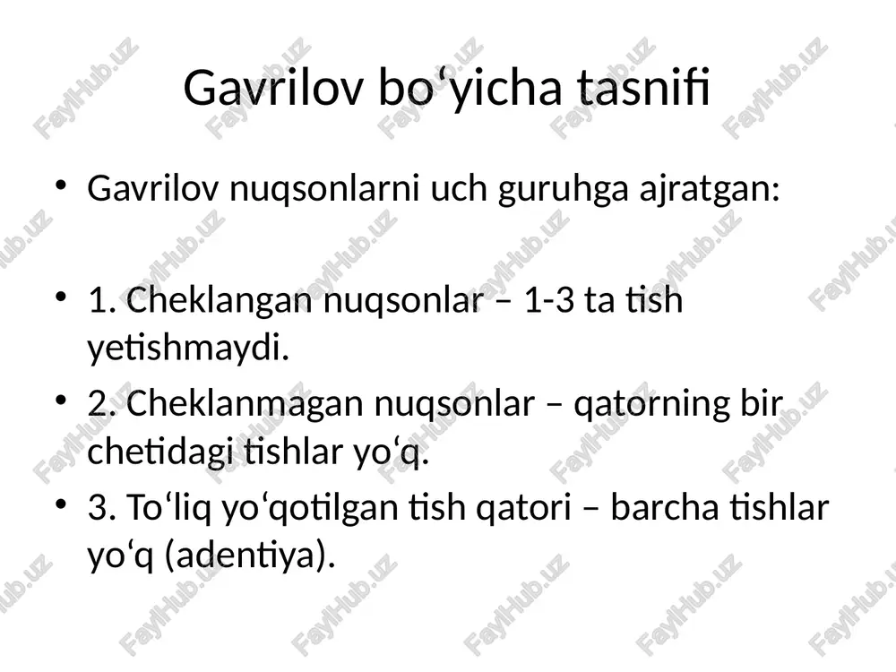 tish qatorlarining nuqsoni tasnifi - Page 2
