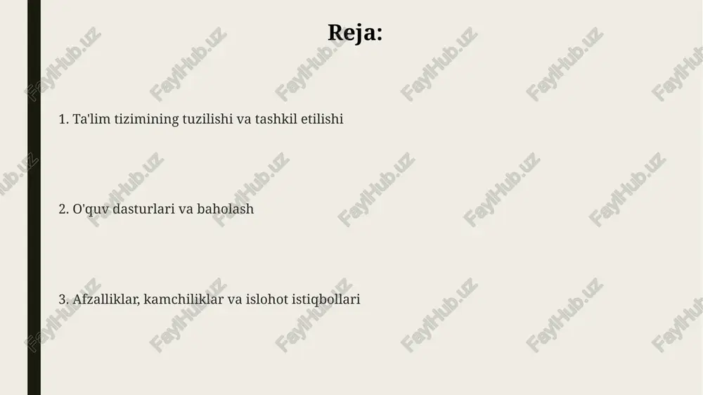 lab berdi, bu esa ta'limga teng imkoniyatlarni ta'minlashga qaratilgan. tuzilma va tashkil etish avstriya ta'lim tizimi 9 ta federal shtat tomonidan boshqariladi, ularning har biri o'z qonunlari va qoidalariga ega, lekin federal hukumat asosiy standartlarni belgilaydi. maktabgacha ta'lim (kindergarten) 3 yoshdan 6 yoshgacha bo'lgan bolalar uchun ixtiyoriy bo'lib, bolalarni boshlang'ich maktabga tayyorlashga qaratilgan va turli xil muassasalar tomonidan taqdim etiladi. majburiy ta'lim 6 yoshdan boshlanib, 9 yil davom etadi, bu boshlang'ich maktabning 4 yili va o'rta maktabning 5 yilini (yoki turli xil o'rta ta'lim yo'nalishlarining) o'z ichiga oladi. maktabgacha taʼlim ushbu bosqichda bolalar asosiy ko'nikmalarni, masalan, o'qish va yozishga tayyorgarlikni, shuningdek, raqamlar bilan tanishishni o'rganadilar, bu esa keyingi ta'lim uchun zamin yaratadi. maktabgacha taʼlim uch yoshdan olti yoki yetti yoshgacha bo'lgan bolalarni qamrab oladi va ularning jismoniy, intellektual hamda ijtimoiy rivojlanishiga yo'naltirilgan. davlat maktabgacha ta'lim muassasalari bepul bo'lishi mumkin, lekin xususiy muassasalar ham mavjud bo'lib, ular qo'shimcha dasturlar va imkoniyatlarni …