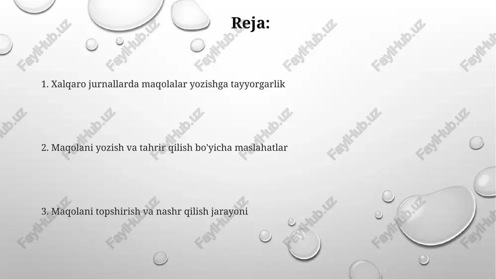 halqaro jurnallarda maqolalar yozish va chop etish - Page 2