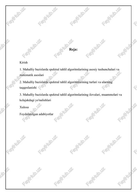 signallarni yoki funksiyalarni ma'lum bir sohada (vaqt, chastota, fazo va boshqalar) aniq ko'rsatish uchun ishlatiladigan funksiyalar to'plamidir. ular, global bazislardan farqli ravishda, signalning faqat ma'lum qismida nolga teng bo'lmagan qiymatlarni qabul qiladi. bu xususiyat, signaldagi lokal xususiyatlarni (masalan, o'tkinchi hodisalarni yoki chegaralarni) aniq tahlil qilish imkonini beradi. mahalliy bazislar odatda to'liq va ortogonal bo'lishi shart emas, ammo ular signallarni yaxshi yaqinlashtirishni ta'minlashi kerak. spektral tahlilda mahalliy bazislardan foydalanish, signalning vaqt-chastota xarakteristikalarini, ya'ni vaqt o'tishi bilan chastota tarkibining o'zgarishini aniqlashga yordam beradi. bu ayniqsa nostatsionar signallarni (masalan, nutq, seysmik ma'lumotlar) tahlil qilish uchun muhimdir. masalan, qisqa vaqtli furye o'zgartirish (short-time fourier transform - stft) mahalliy bazis sifatida derazali furye funksiyalaridan foydalanadi. stft orqali olingan spektrogramma, signalning vaqt va chastota bo'yicha energiya taqsimotini ko'rsatadi. ushbu tahlil turli xil sohalarda keng qo'llaniladi, jumladan, nutqni tanish, musiqani tahlil qilish va tibbiy tasvirlash. 📊 mahalliy bazislar spektral tahlil algoritmlari statistikasi ushbu statistika mahalliy bazislar spektral …