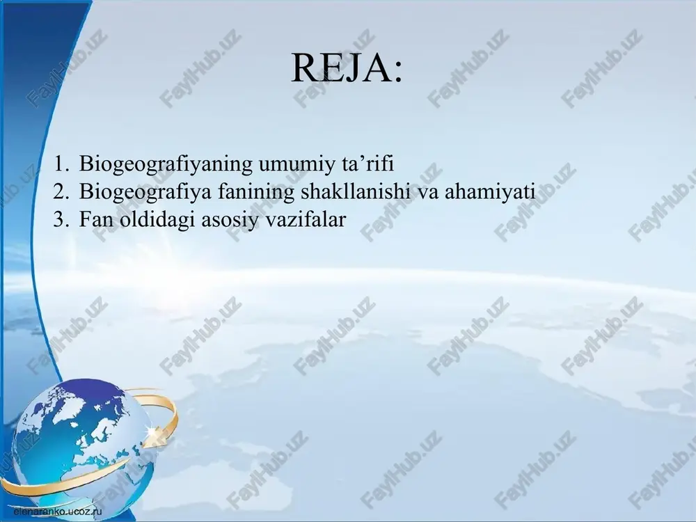 agidagi chiziq sharqiy osiyo va avstraliya faunasining keskin farqlanishini ko‘rsatadi. bu chiziq biogeografik zonalashning asosiy dalillaridan biri. xix asr oxirida biogeografiya xaritalash texnikasi rivojlanib, o‘simliklar va hayvonlar tarqalishini xaritalash boshlandi. fitogeografiya va zoogeografiya ajralib chiqa boshladi. vegetatsion zonalar nazariyasi dunyoning iqlim zonalariga mos o‘simlik turlari aniqlana boshladi. köppen iqlim tasnifi bunga katta ta’sir ko‘rsatdi. xx asr boshlarida rivojlanish fitogeografik mintaqalar va flora tahlil metodlari yaratildi. hayvonot dunyosi geografiyasi chuqur o‘rganila boshlandi. veygenerning kontinentlar siljishi materiklar siljishi nazariyasi turlar tarqalishining tarixiy sabablarini tushuntirdi. gondvana va laurasiyaning parchalanishi biogeografiyada katta ahamiyatga ega. biotsenoz tushunchasi k. möbius biotsenoz tushunchasini kiritdi. tansley esa ekosistema atamasini yaratdi, bu tirik organizmlar va muhit o‘rtasidagi aloqani tizimli tushuntirdi. muzlik davrlari ta’siri pleistotsen muzlik davrlari flora va faunaning tarqalishiga kuchli ta’sir ko‘rsatgan. ko‘plab turlar janubga chekingan, keyin yana shimolga qaytgan. o‘simlik geografiyasi yutuqlari fitogeografiya mintaqalash tizimlari: holarktika, paleotropik, avstraliya, neotropik. floristik rayonlar chuqur tahlil qilina boshladi. zoogeografik mintaqalash …