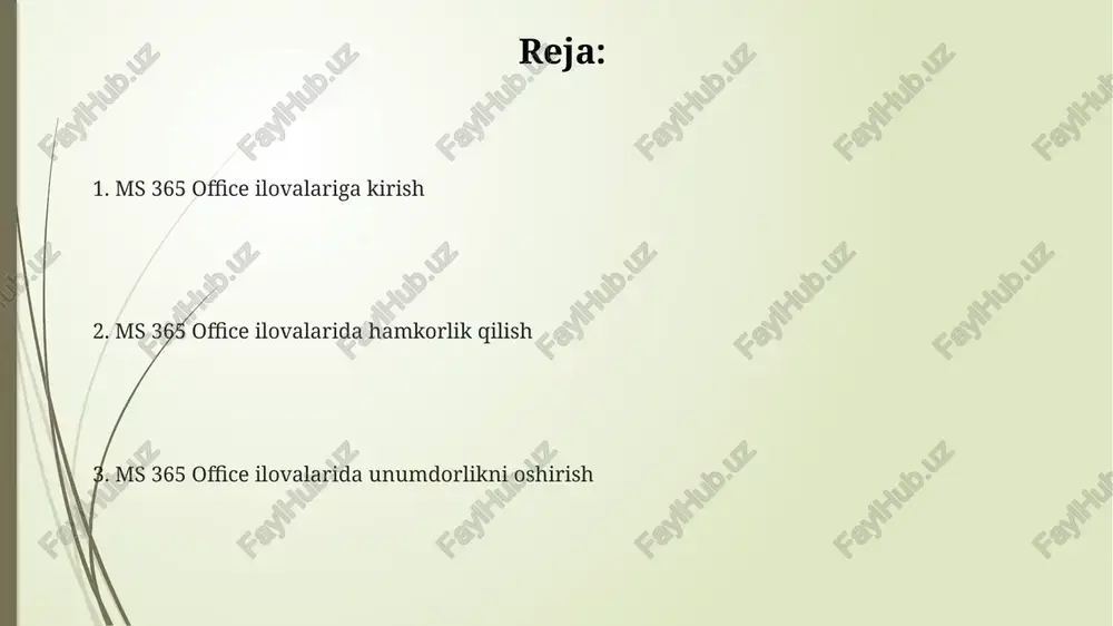 microsoft 365 office ilovalarida ishlash - Page 2