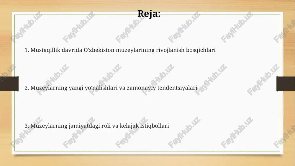 2025 yilga qadar xususiy sektor bilan davlat-xususiy sheriklikni rivojlantirish, homiylik dasturlarini kengaytirish va fond yig'ish imkoniyatlarini yaratish ko'zda tutilgan. e'tiboringiz uchun rahmat image7.png image3.png image4.png