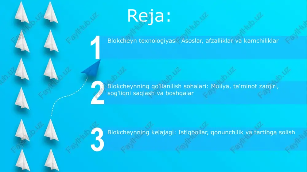 larda qo'llanilishi blockchain transchegaraviy toʻlovlarni soddalashtiradi, banklar oʻrtasida vositachilarni yoʻq qiladi va oʻrtacha 1,5% dan 3% gacha toʻlovlarni kamaytiradi, operatsiyalar tezligini oshiradi. blockchain moliyaviy xizmatlar sohasida xavfsizlikni kuchaytiradi, soxtalashtirishni kamaytiradi va kyc (mijozni bilish) jarayonini soddalashtiradi, bu esa xarajatlarni 40% gacha kamaytiradi. ta'minot zanjirini boshqarishda qo'llanilishi start blokcheyn ta'minot zanjirida 3pl logistik xizmatlarini takomillashtiradi, bu esa tovarlarning har bir harakatini aniq kuzatish imkonini beradi va 7/24 real vaqt rejimida ma'lumotlarni taqdim etadi. mahsulotning kelib chiqishi va yo'nalishini aniqlash uchun blokcheyn texnologiyasi yordamida har bir elementga noyob qr kodlari yoki rfid teglari beriladi, bu esa soxtalashtirishni 90% gacha kamaytiradi. sog'liqni saqlashda qo'llanilishi blockchain yordamida bemorning tibbiy yozuvlari xavfsiz saqlanadi, ularga ruxsat etilgan shaxslargina kirishi mumkin, bu esa hipaa qoidalariga rioya qilishni osonlashtiradi. dori-darmon ta'minot zanjirida blockchain soxta dori-darmonlarni aniqlashga yordam beradi, ishlab chiqarishdan iste'molchiga yetkazilgunga qadar har bir partiyaning kelib chiqishini kuzatib boradi. ovoz berish tizimlarida qo'llanilishi blokcheyn ovoz berishda xavfsizlikni …