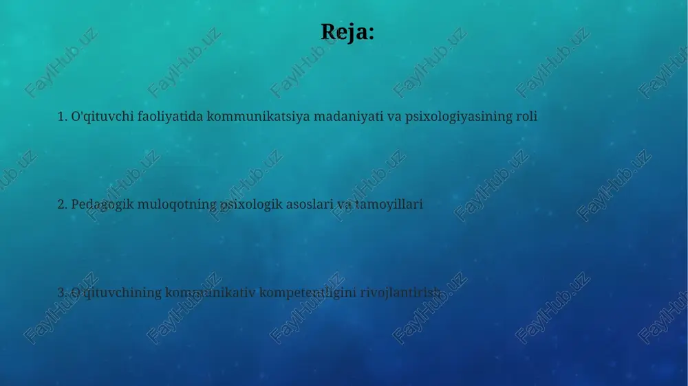 o'qituvchi faoliyatida kommunikatsiya madaniyati va psixologiyasi - Page 2