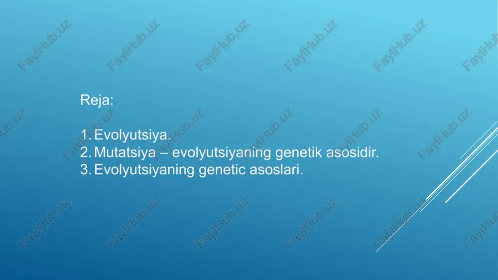 utatsiyalar, kuprok xromosomalar darajasida boruvchi biokimyoviy o'zgarishlar, kamdan-kam holatlarda sodir bo'lib turadi. ularni keltirib chikaruvchi ta'sirlar (turli kuchli energiyalar, masalan, radioaktiv parchalanishda hosil bo'luvchi nurlar) kuprok tashqi muhitda joylashadi. bu xildagi mutatsiyalarda xromosom apparatidagi buzilishlar ayrim xromosomalarning qismlarini uzilib ketishiga, qo'shimcha, ilgari bo'lmagan, xromosoma bo'laklarini paydo bo'lishiga; xromosomalarning bazilarini butunlay yukolib ketishiga, yoki qo'shimcha, to'plamda kuzda tutilmagan yangi xromosomalarni hosil bo'lib qolishiga; xromosomalar to'plamini 2 va undan kuprok xissada ortib ketishiga va boshqa xildagi o'zgarishlarga olib keladi. bu xildagi yirik mutatsiyalarning oqibatida hosil buladigan belgilar organizmning tuzilishidagi ilgaridan hosil qilingan mutanosibliklarga yod bo'lganligidan, ular organizmni yashovchanligiga qarama-qarshi bo'lganligidan xam individ bu xildagi tusaddan paydo bo'luvchi belgilarga tayyor bo'lmaganligidan, u kuprok hayotiy bulmaydi, kasallanadi, majrux, kingir-kiyshik holatlarga chidaolmaydi va kupincha xalok bo'ladi. ularga nisbatan kichik mutatsiyalar xromosomalar tarkibidagi dezoksiribonuklein kislotalar (dnk) darajasida sodir bo'ladi. ularning kuzga kuringani dnkning malum bir informatsiyaga javobgarlik qiluvchi va gen deb ataluvchi kismida, ayrim nukleotidni tushib …