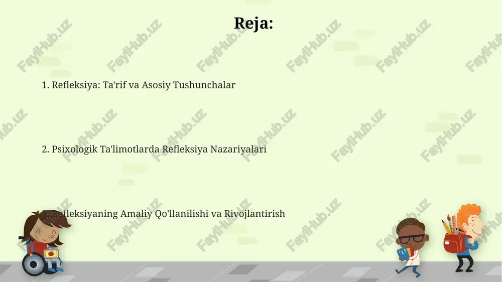refleksiya: ta'rif va asosiy tushunchalar - Page 2
