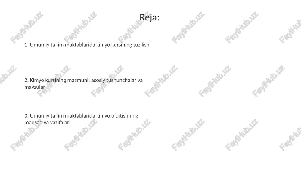 umumiy ta'lim maktablarida kimyo kursining tuzilishi va mazmuni - Page 2