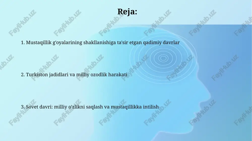 rivojlanishiga turtki bo'ldi, bu esa o'zlikni anglash tuyg'usini kuchaytirdi. temuriylar davri olimlari, xususan, ulug'bek astronomiya va matematika sohasidagi ilmiy izlanishlari bilan mintaqaviy intellektual merosni boyitdi hamda milliy iftixorni oshirdi. markazlashgan davlat qurishga urinishlar xiv asrda amir temurning markazlashgan davlat qurishga urinishlari, siyosiy hokimiyatni yagona qo'l ostida jamlash va savdo-iqtisodiy aloqalarni rivojlantirishga qaratilgan edi. xiva xonligida xviii asrda muhammad aminxonning islohotlari, markaziy hokimiyatni mustahkamlash, soliq tizimini tartibga solish va irrigatsiya ishlarini yaxshilashga qaratilgan edi. xonliklar davri: siyosiy tarqoqlik va mustaqillik uchun kurash xonliklar davrida, xvii-xix asrlarda siyosiy tarqoqlik kuchaydi, har bir xonlik o'z hududida mustaqil siyosat yuritishga intildi, bu esa markazlashgan davlat g'oyasini susaytirdi. xonliklar o'rtasidagi o'zaro urushlar va nizolar ularning zaiflashuviga olib keldi, bu esa mustaqillikni saqlab qolish uchun kurashishga turtki bo'ldi, xususan qo'qon xonligi rossiya imperiyasiga qarshi kurash olib bordi. rossiya imperiyasi tarkibida: mustamlakachilik siyosati va unga qarshilik rossiya imperiyasi paxta monopoliyasini o'rnatib, mahalliy hunarmandchilikni yo'q qildi, bu esa …