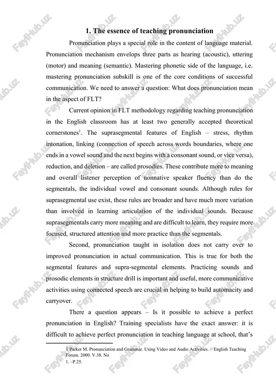 ected speech are crucial in helping to build automacity and carryover. there a question appears – is it possible to achieve a perfect pronunciation in english? training specialists have the exact answer: it is difficult to achieve perfect pronunciation in teaching language at school, that’s why the requirements are determined on the assumption of approximation. according to this assumption of approximation, it is available to limit the phonetic input and it is tolerated lower quality of some sounds articulation. but both of them occur in the bounds of non-infringement of process of oral communication. at the same time it is important to achieve the high level of approximation in articulating the long – short vowel sounds in english, voiced and unvoiced consonants in the end of the word, otherwise the meaning will be changed or even lost. for example: bed – bet. approximated pronunciation is firstly characterized by the conditions …