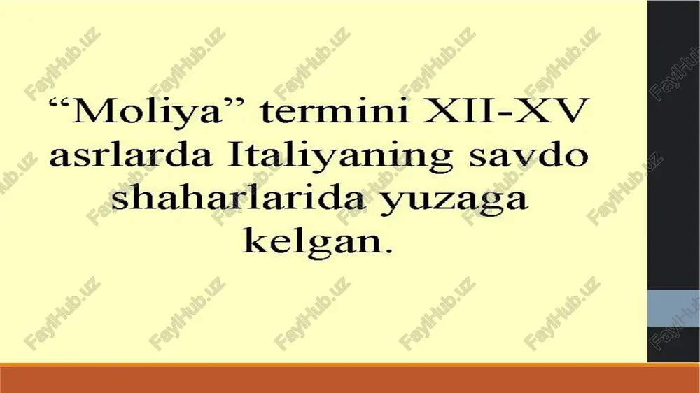 moliya tizimi va moliyaviy sityosat - Page 2